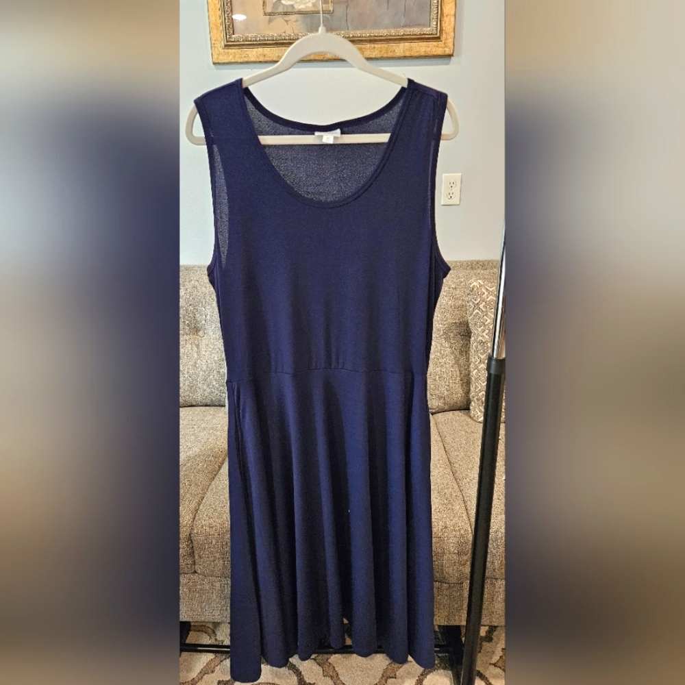 XL Navy Blue LuLaRoe Tank Dress